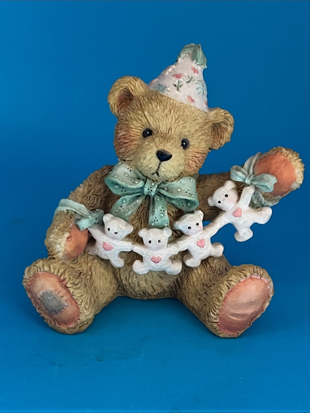 1992 Cherished Teddies “Unfolding Happy Wishes Four You” figurine